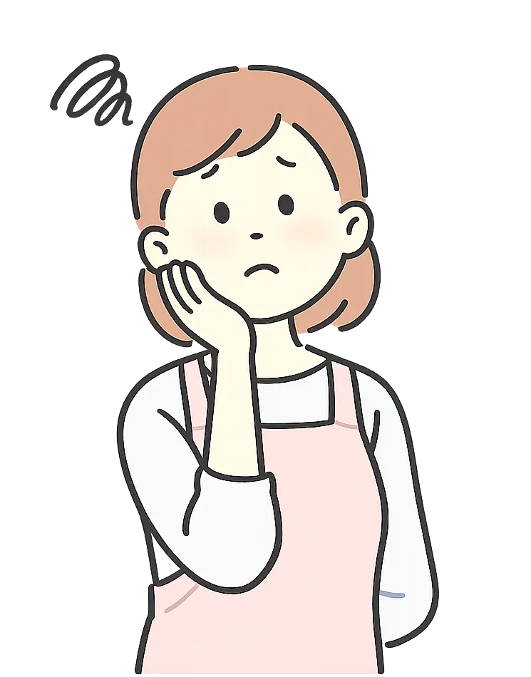 訪問介護の仕事に不安を感じているイメージ